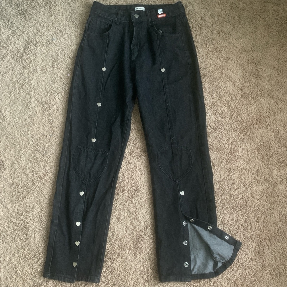 Dead Stock Kollyy x UNDEFEATED Heart Button Jeans